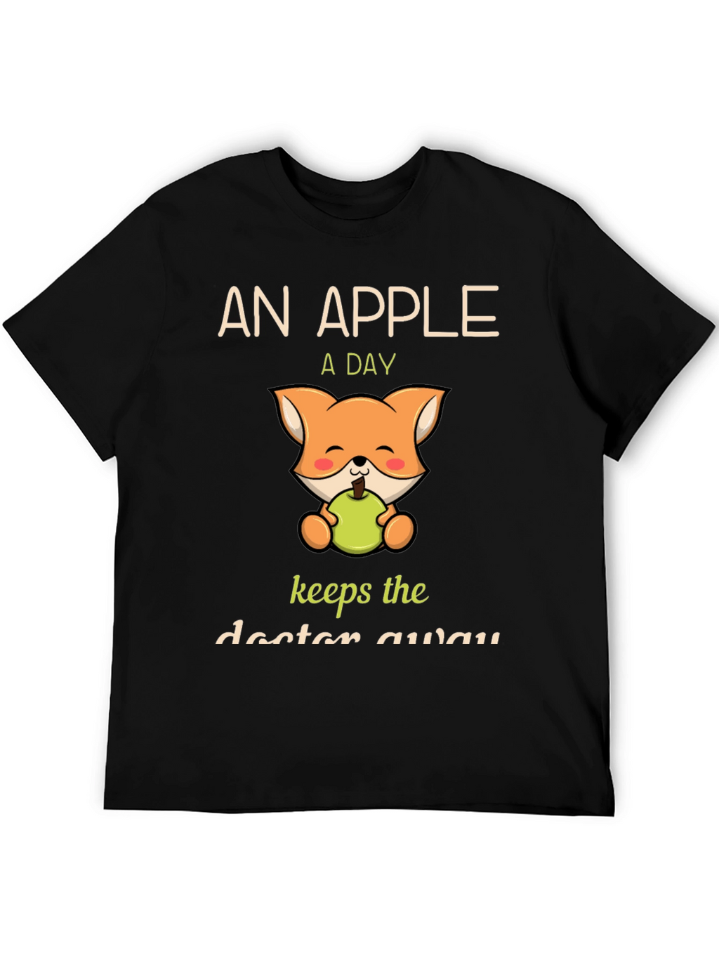 Apple a Day Fox Graphic T-Shirt