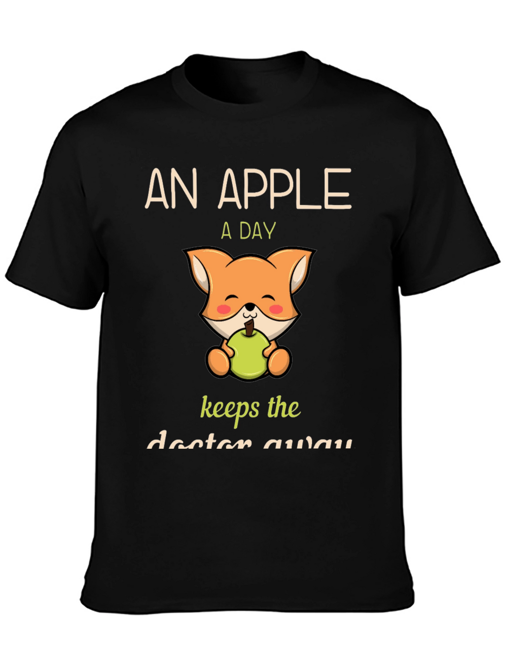 Apple a Day Fox Graphic T-Shirt