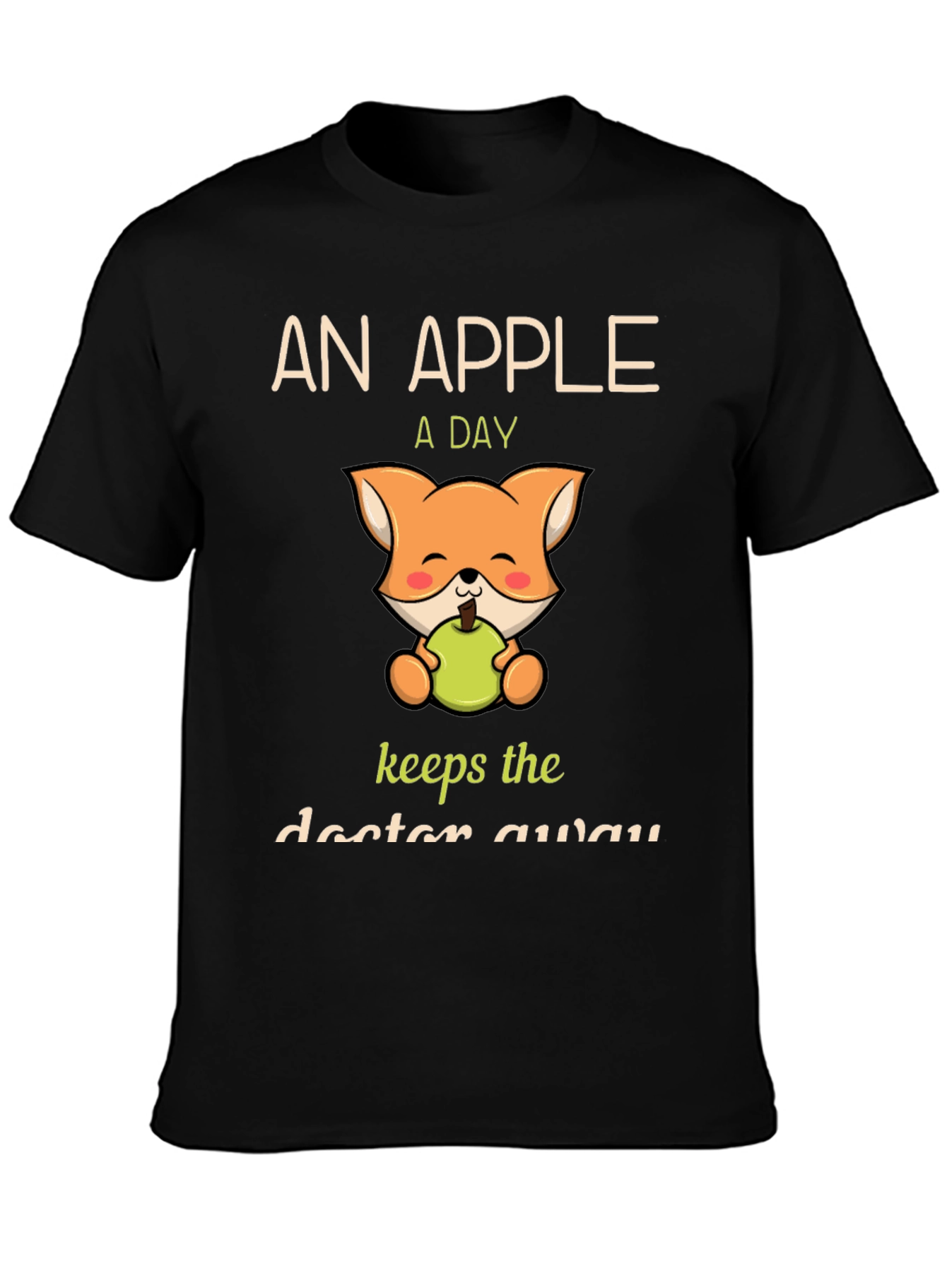 Apple a Day Fox Graphic T-Shirt