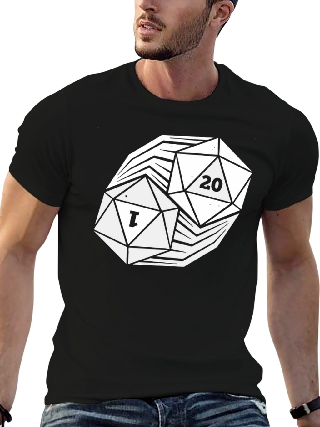 D20 Dice Graphic T-Shirt - Game On!