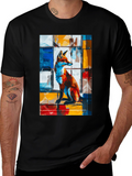 Abstract Fox Graphic T-Shirt