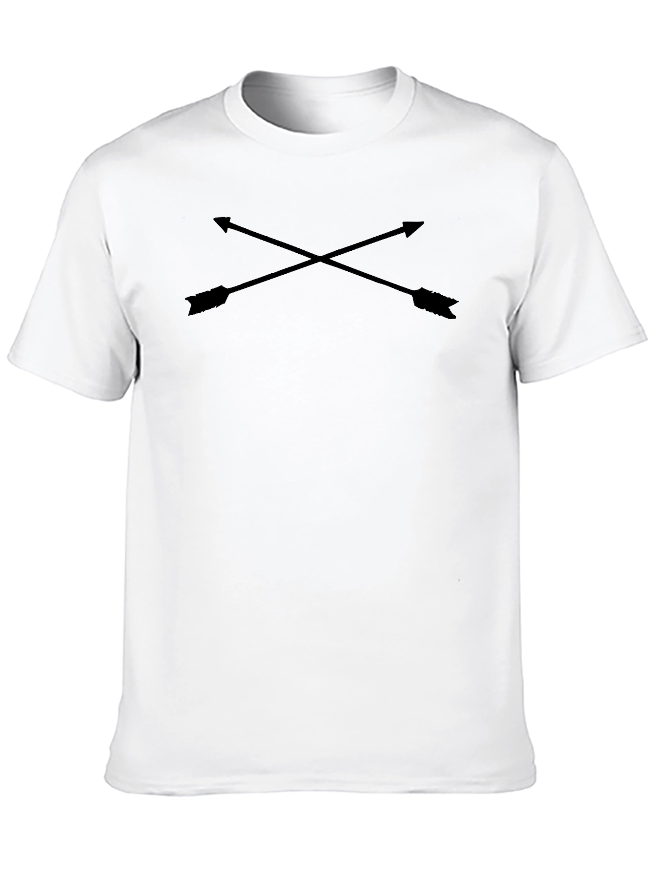 Mens Black Arrow Graphic Tee - Casual Comfort