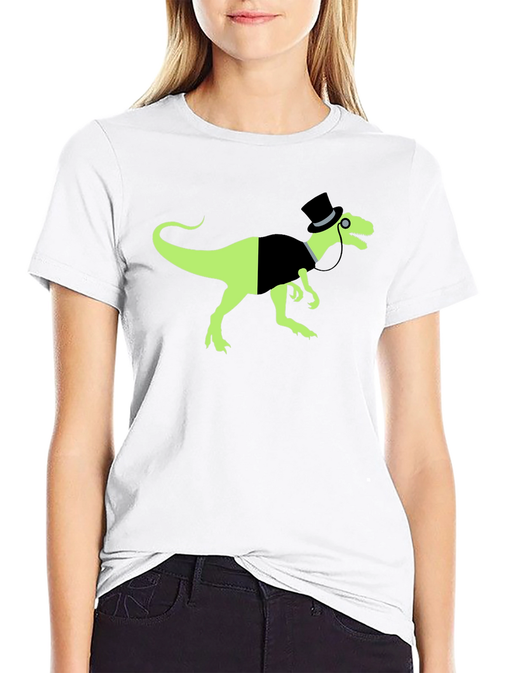 Dapper Dino Graphic T-Shirt - Black