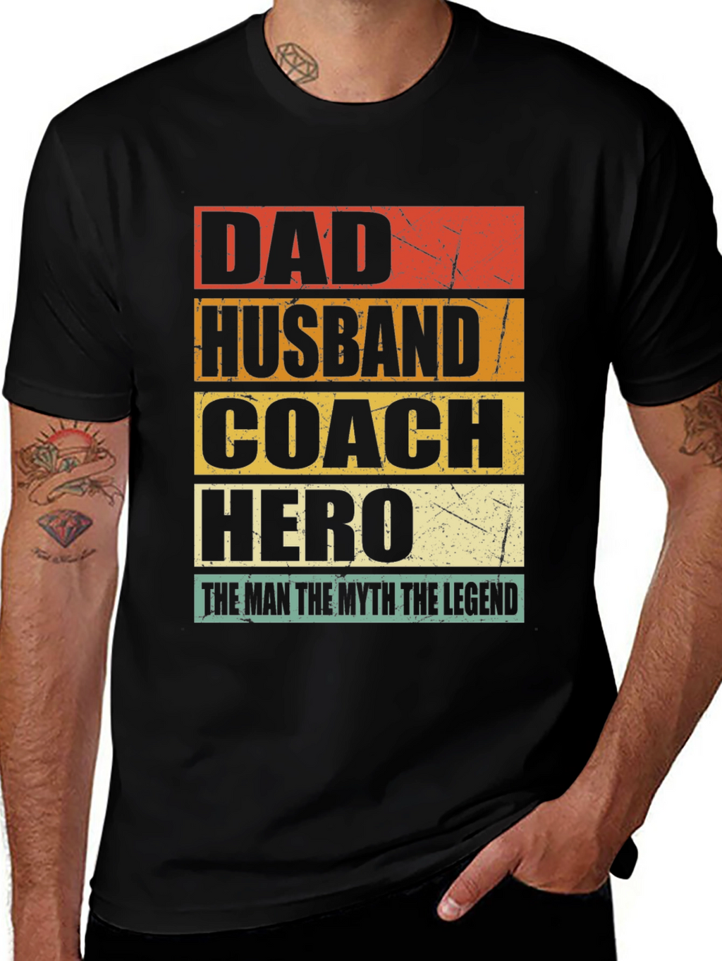 Dad Husband Coach Hero T-Shirt