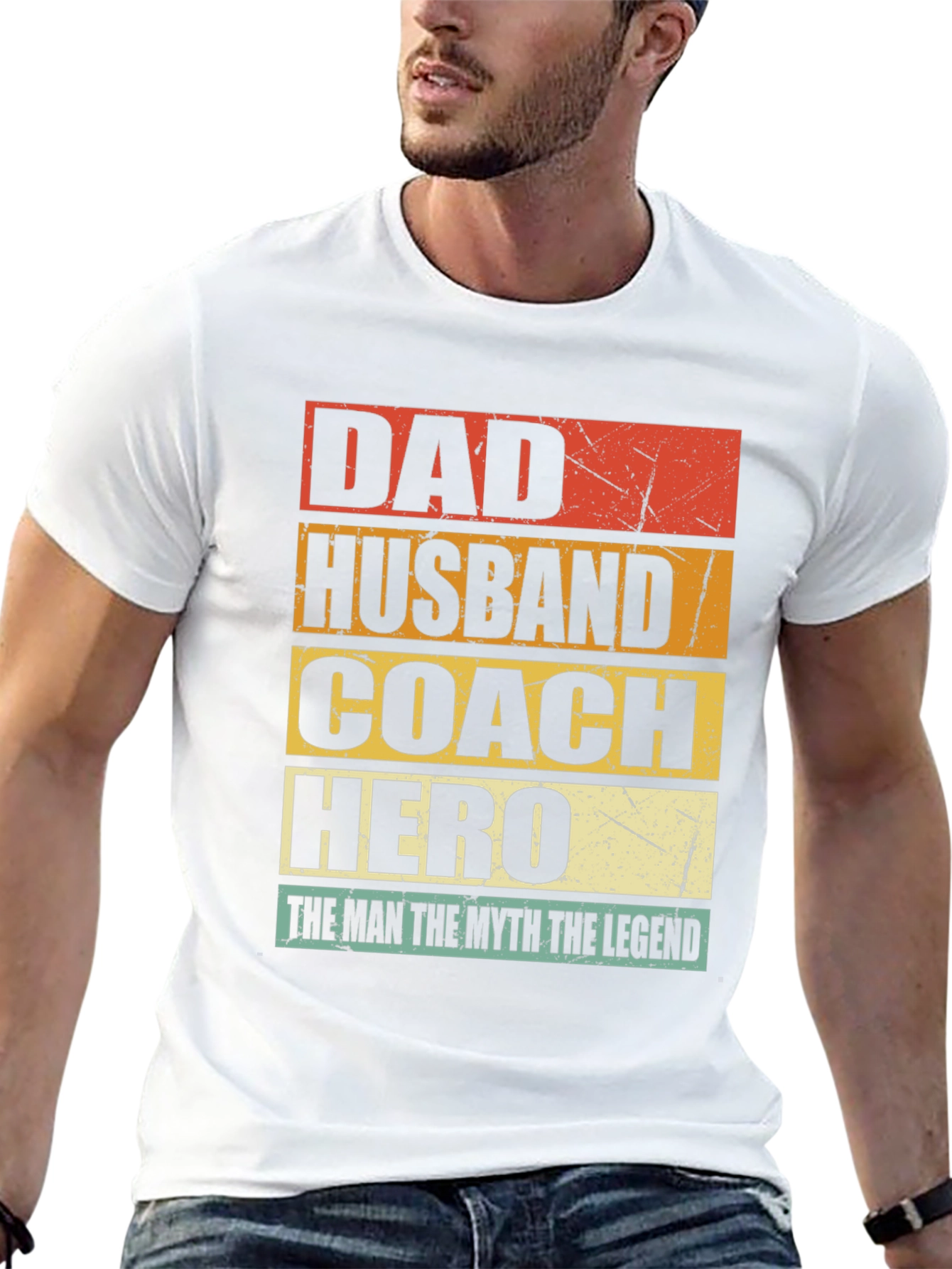 Dad Husband Coach Hero T-Shirt