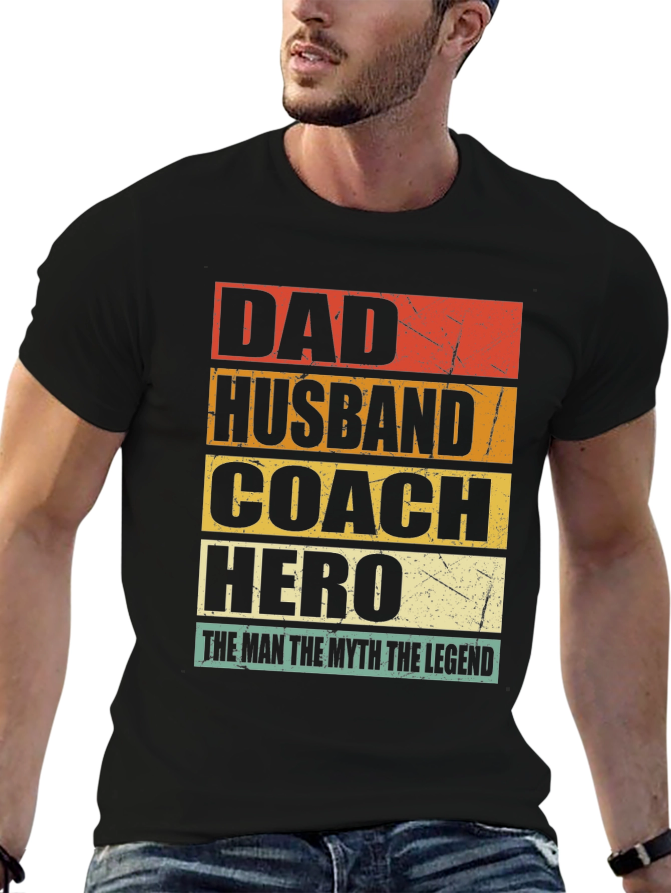 Dad Husband Coach Hero T-Shirt