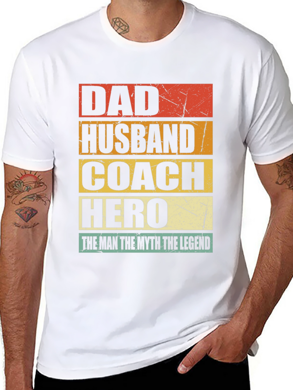 Dad Husband Coach Hero T-Shirt
