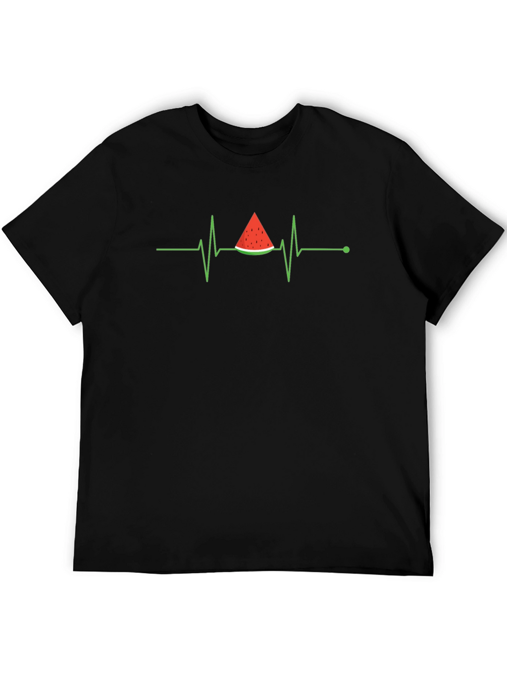Watermelon Heartbeat Black T-Shirt
