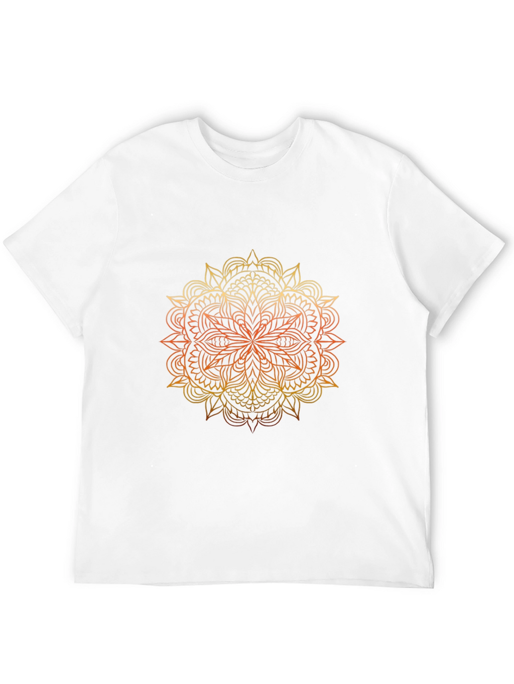 Mandala Graphic Print Black T-Shirt
