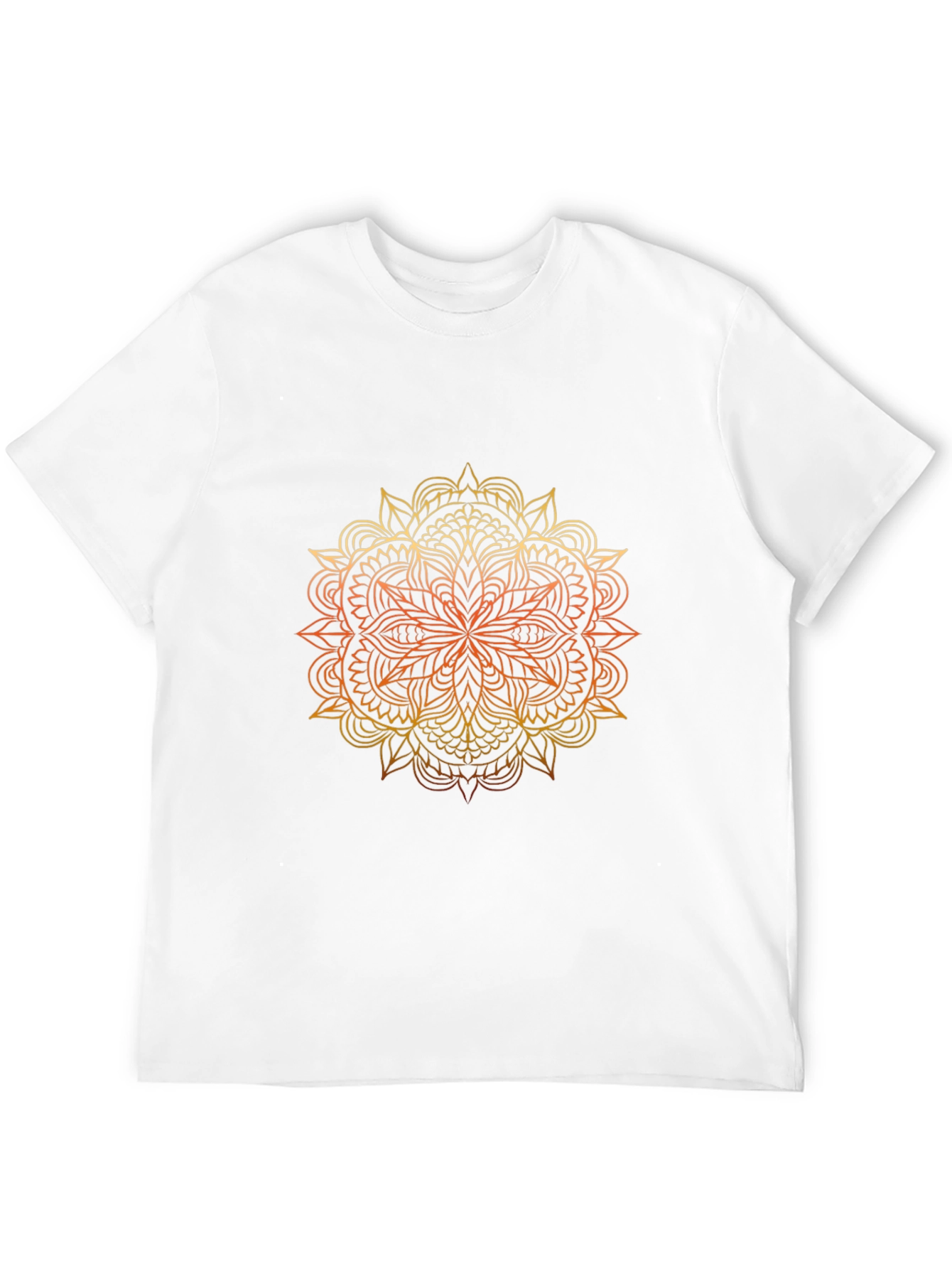 Mandala Graphic Print Black T-Shirt