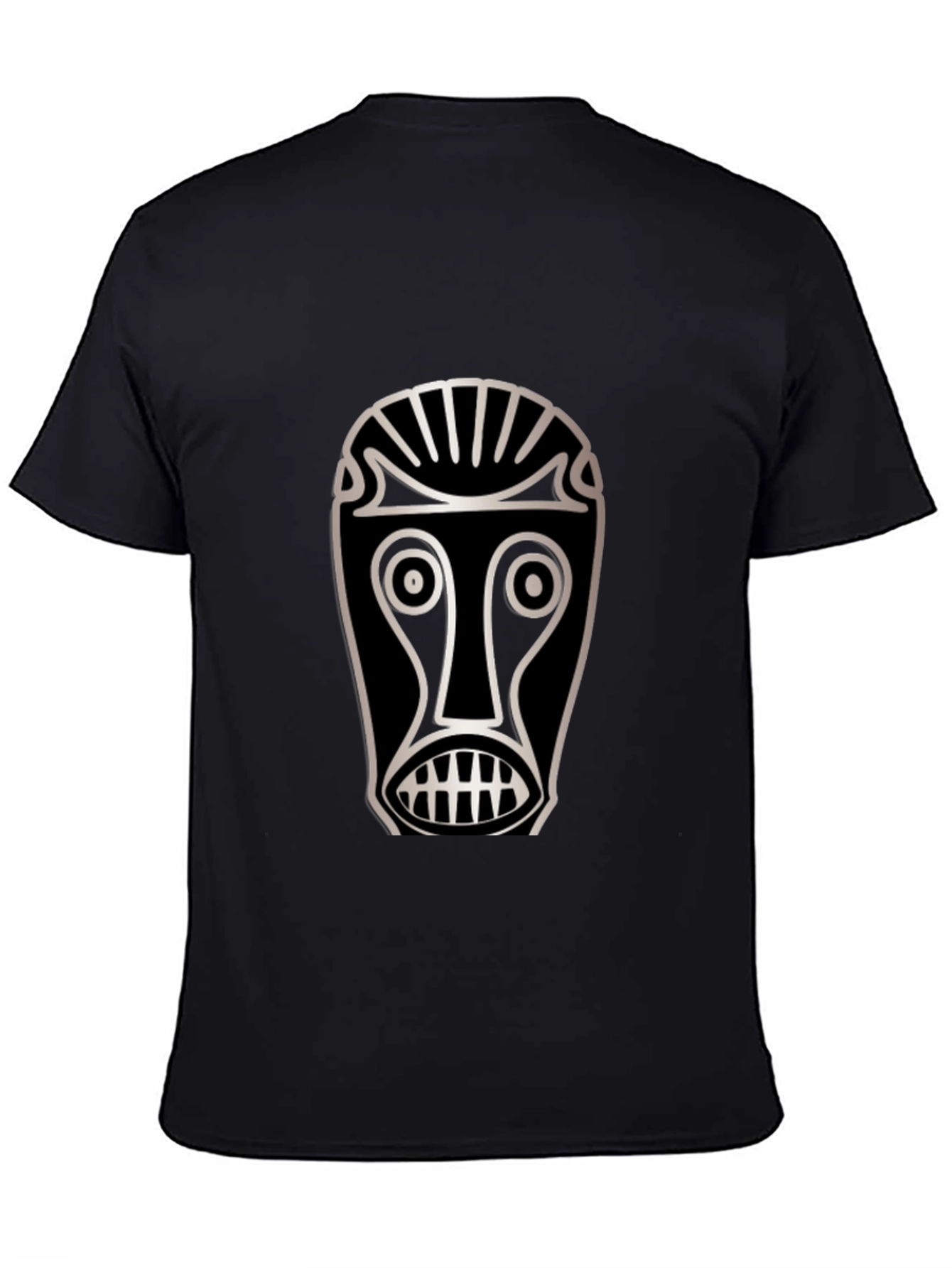 Tribal Mask Graphic T-Shirt - Unique Design