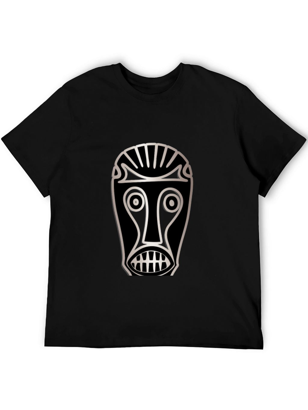 Tribal Mask Graphic T-Shirt - Unique Design
