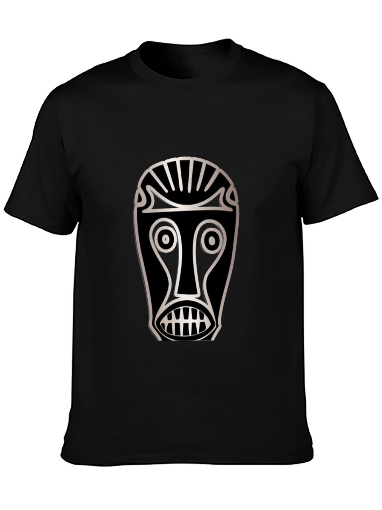 Tribal Mask Graphic T-Shirt - Unique Design