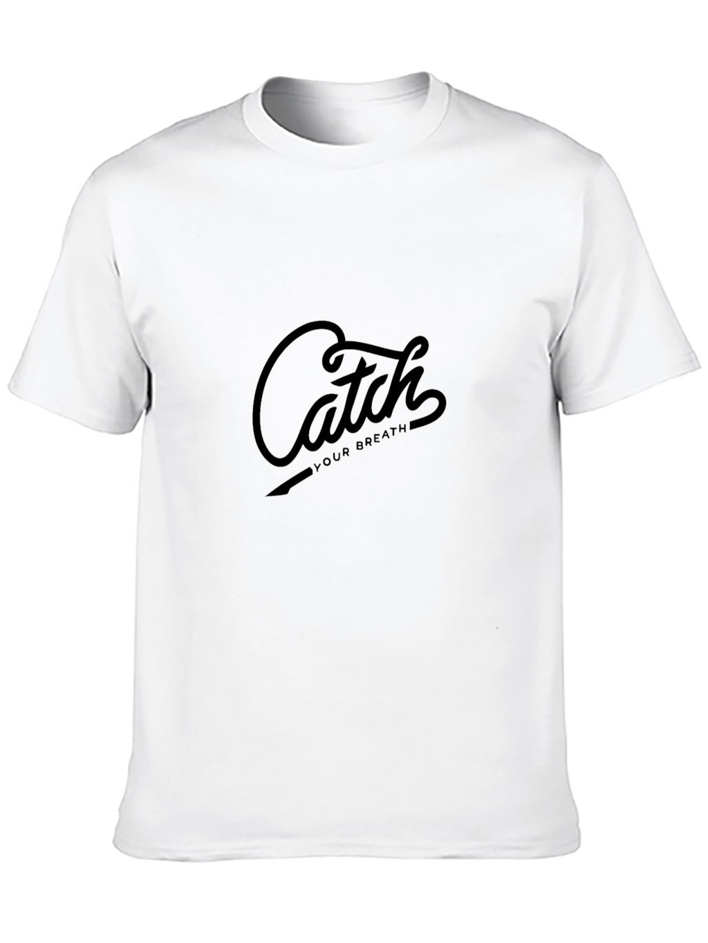 Catch Your Breath Black Graphic Tee