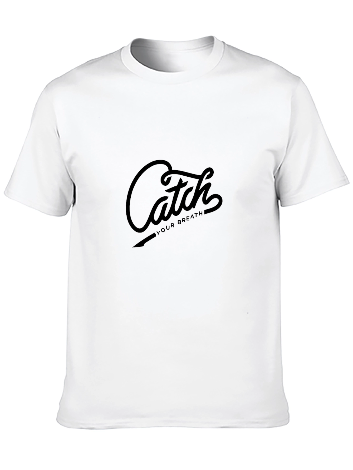 Catch Your Breath Black Graphic Tee