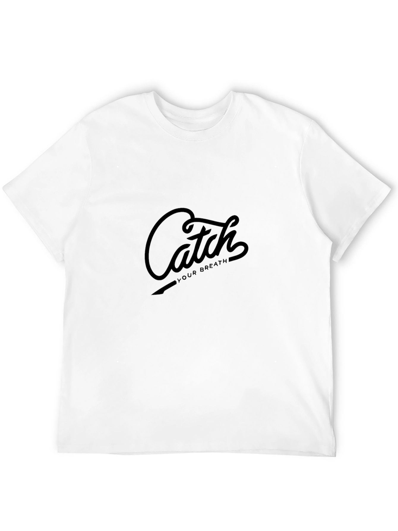 Catch Your Breath Black Graphic Tee