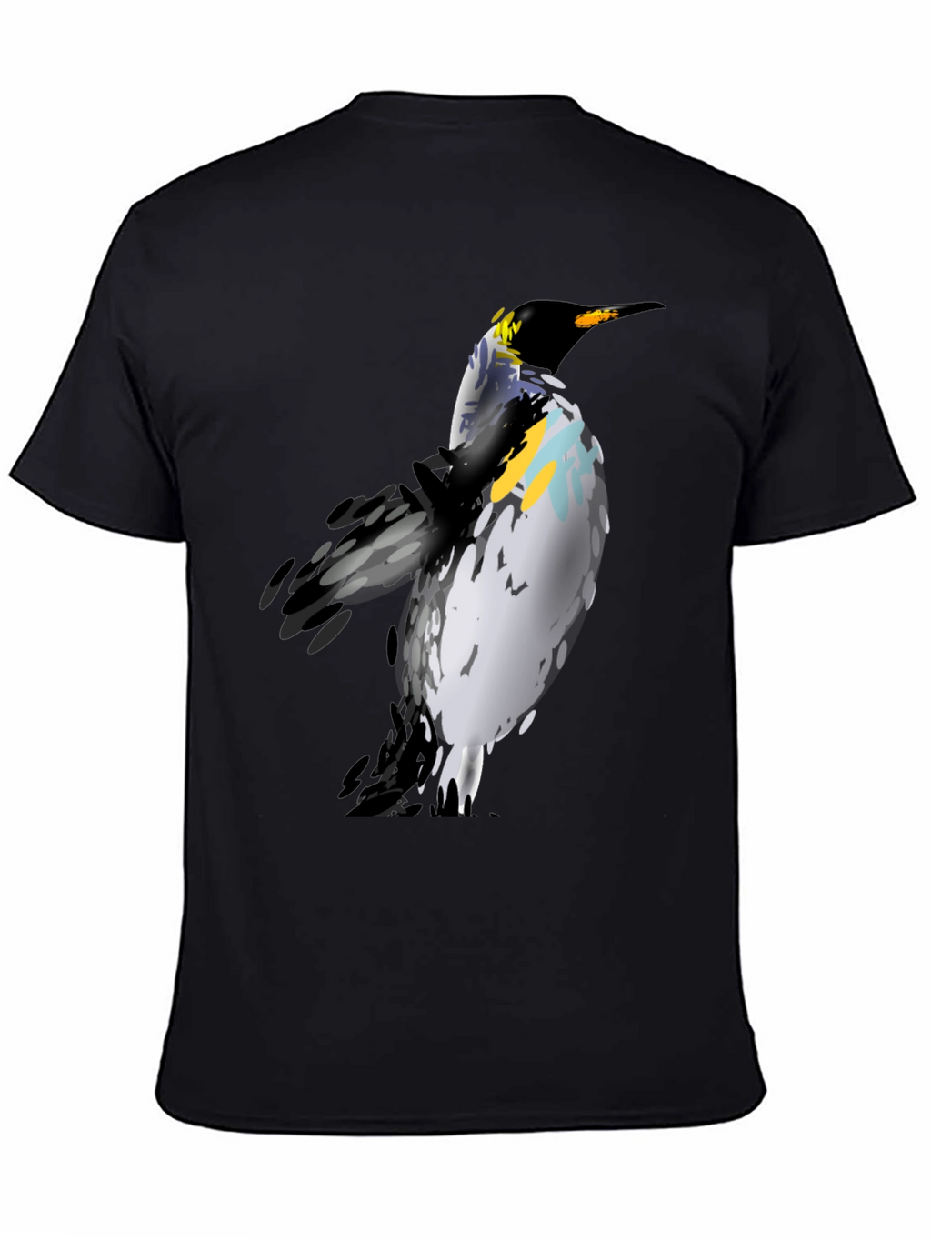 Penguin Graphic Print Black T-Shirt