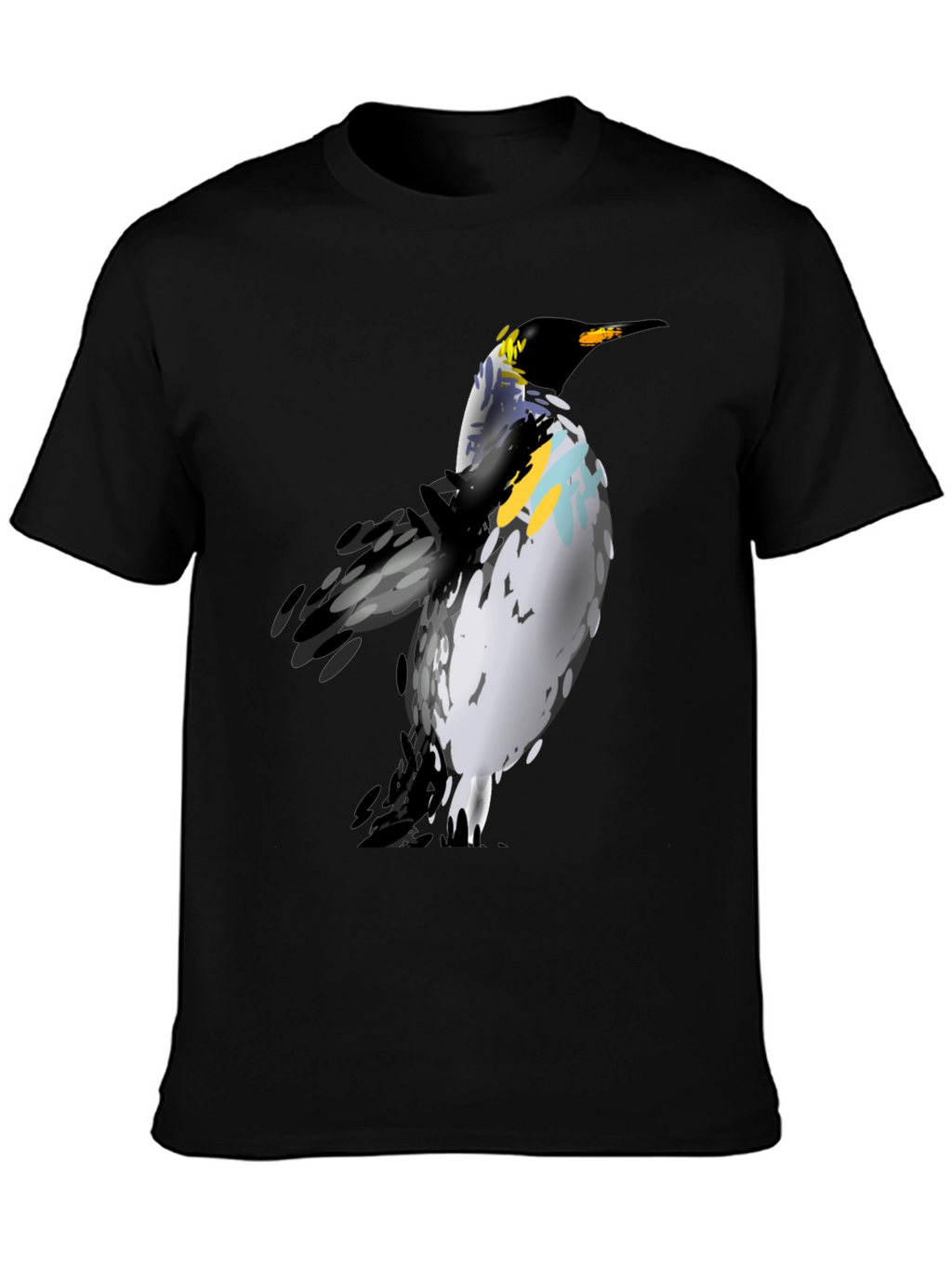 Penguin Graphic Print Black T-Shirt