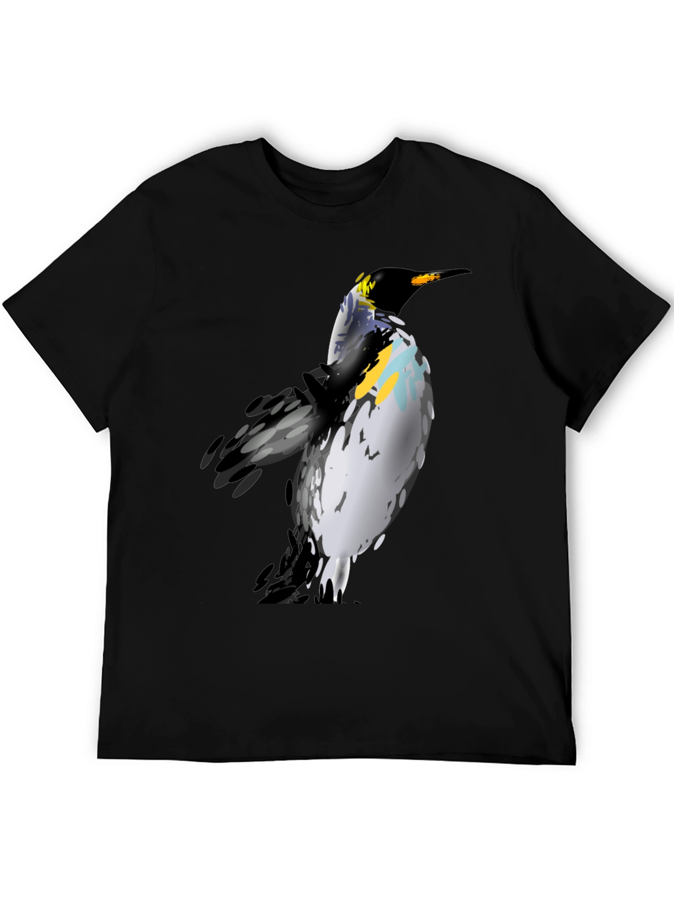 Penguin Graphic Print Black T-Shirt