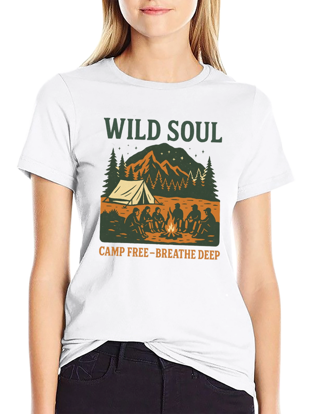 Wild Soul Camp Graphic Tee - Breathe Deep