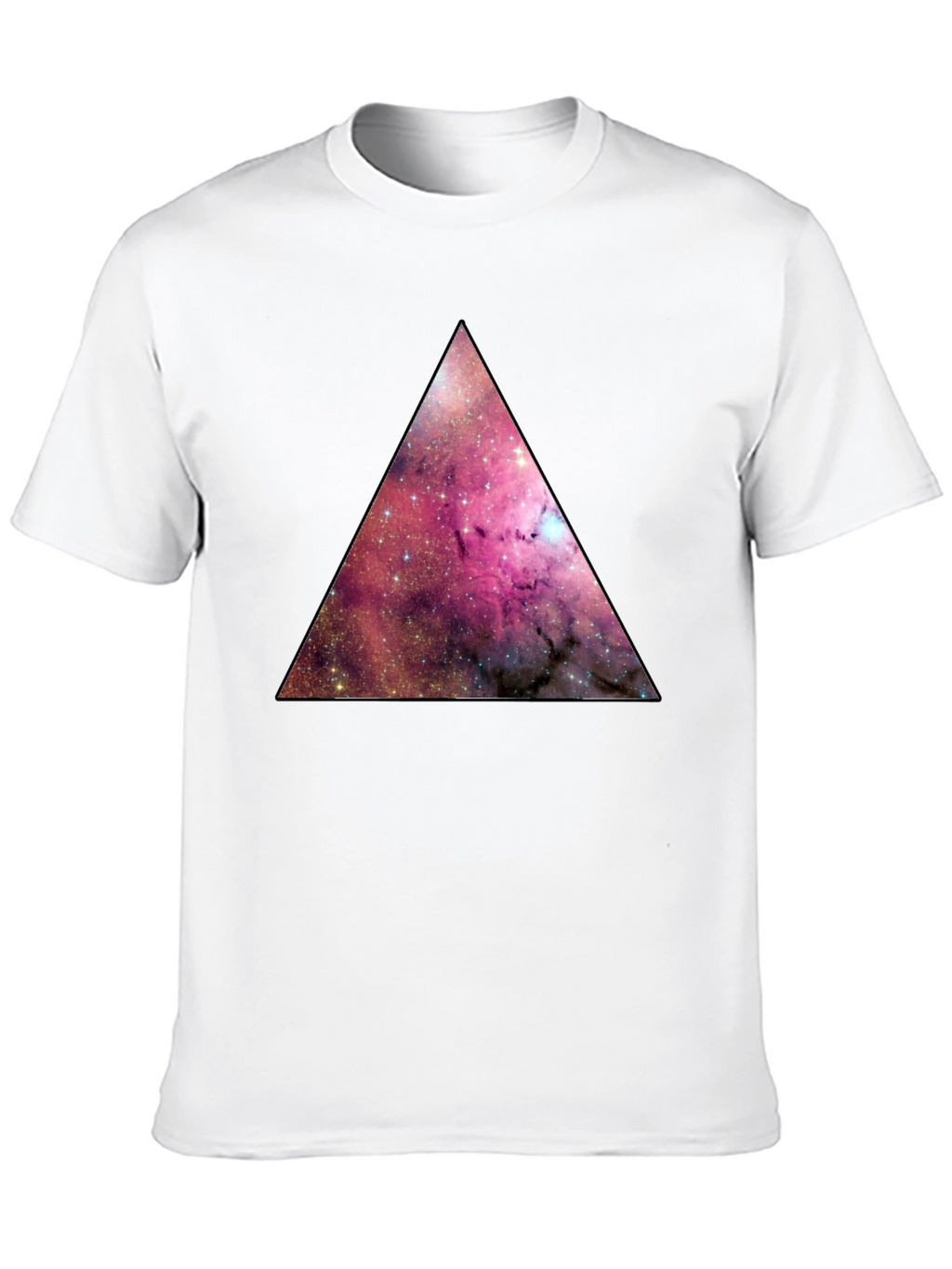 Galaxy Triangle Graphic Tee - Mens Black T-Shirt