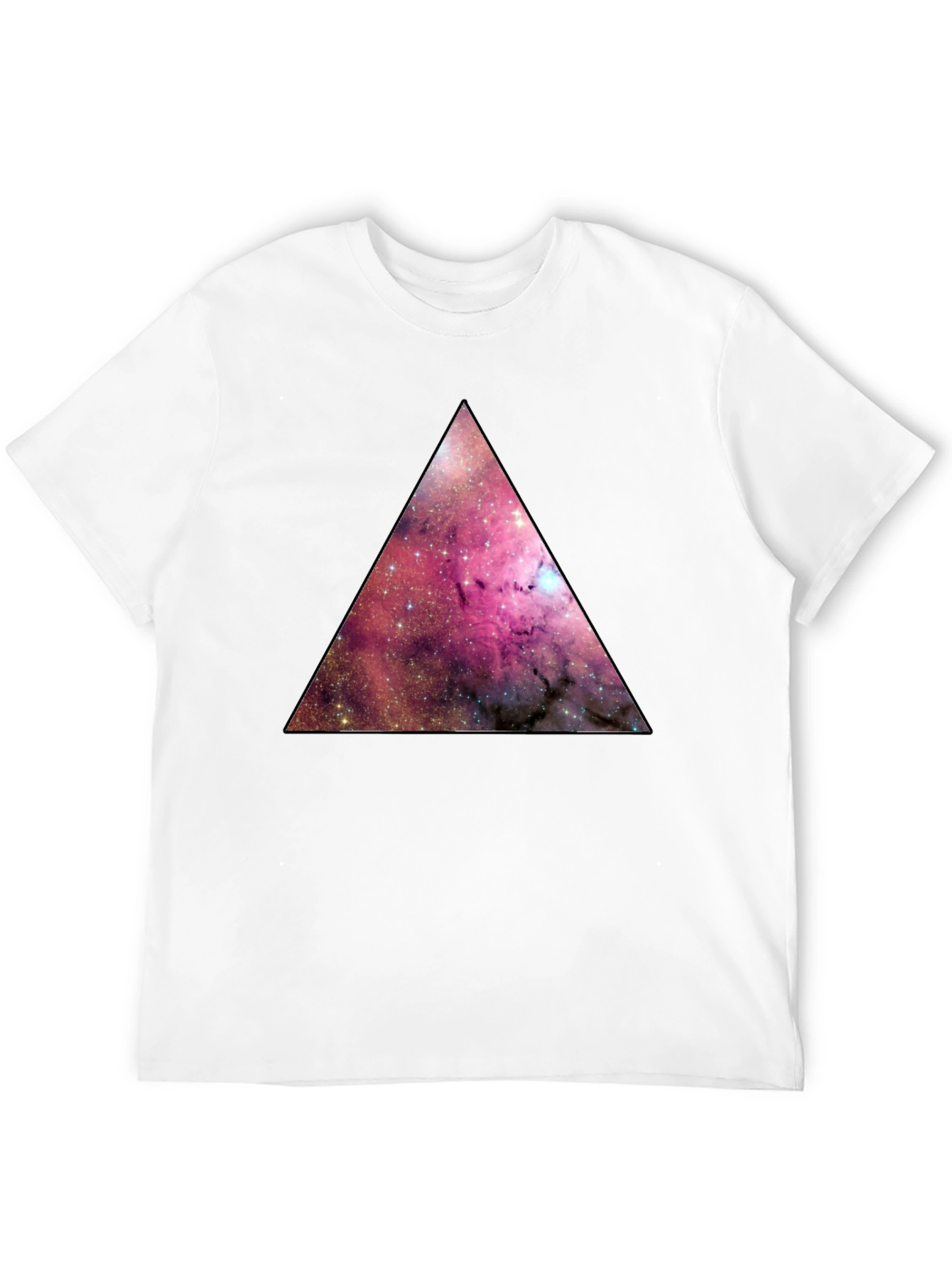 Galaxy Triangle Graphic Tee - Mens Black T-Shirt