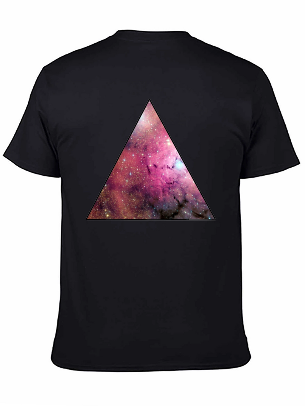 Galaxy Triangle Graphic Tee - Mens Black T-Shirt