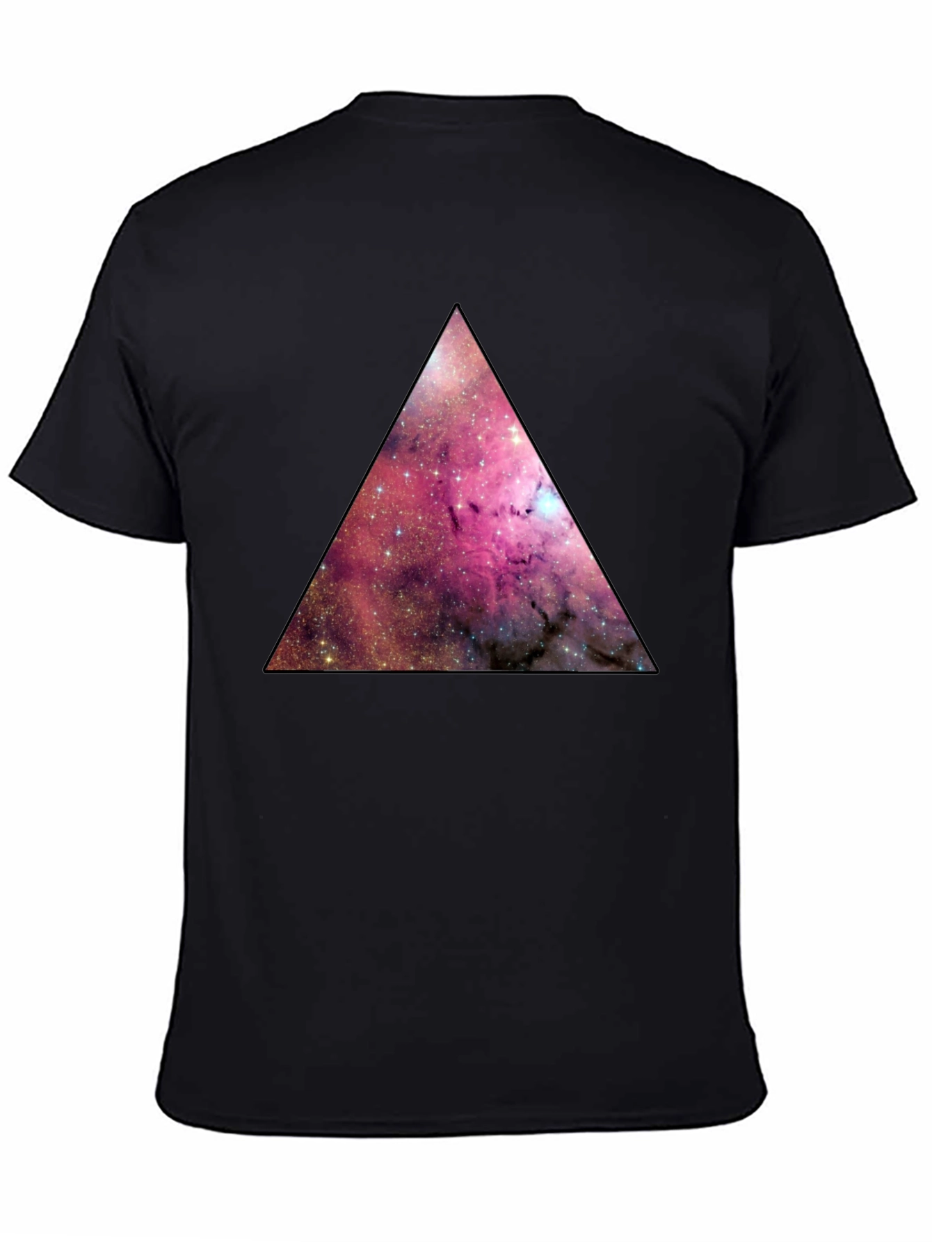 Galaxy Triangle Graphic Tee - Mens Black T-Shirt