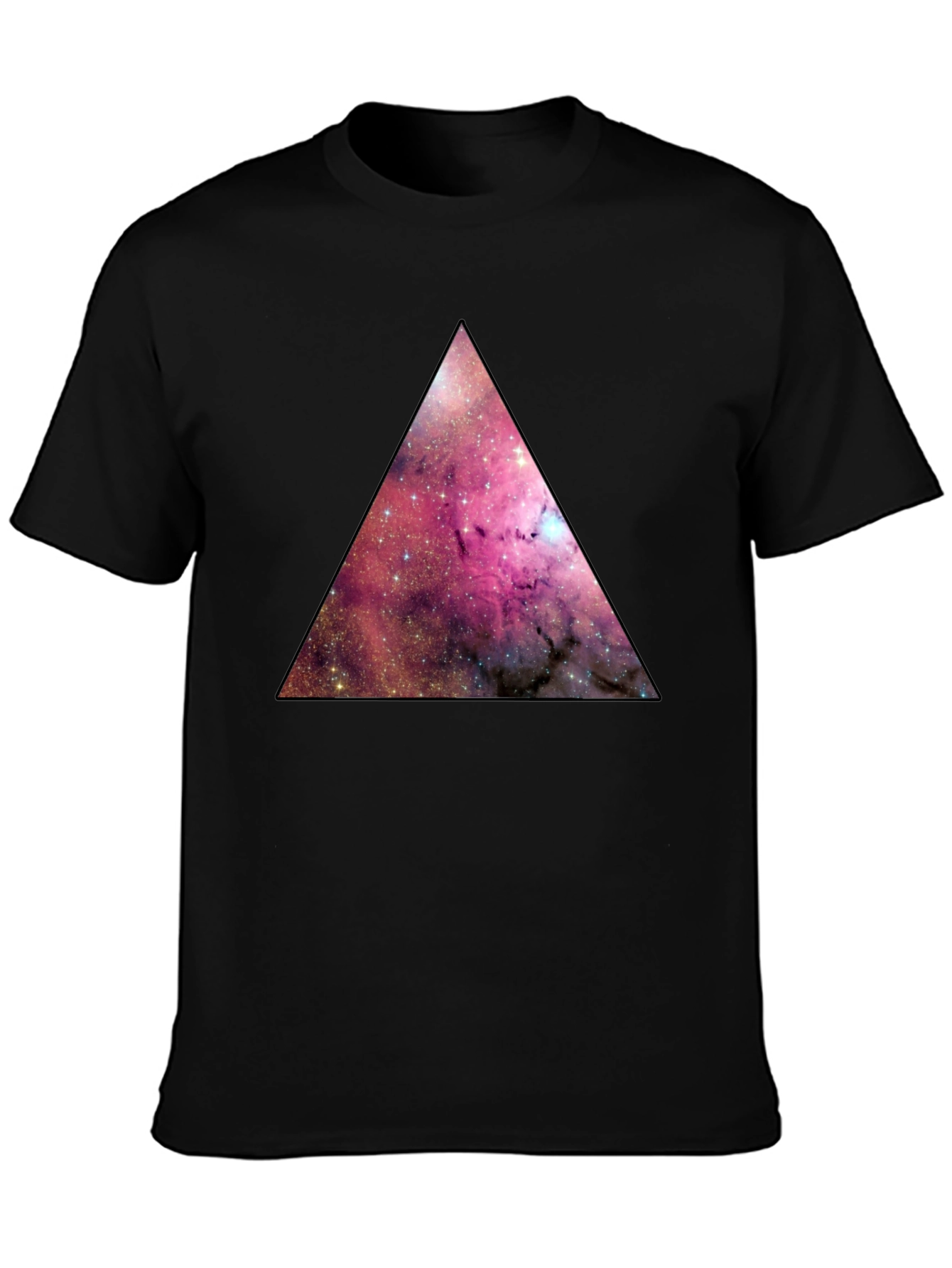 Galaxy Triangle Graphic Tee - Mens Black T-Shirt