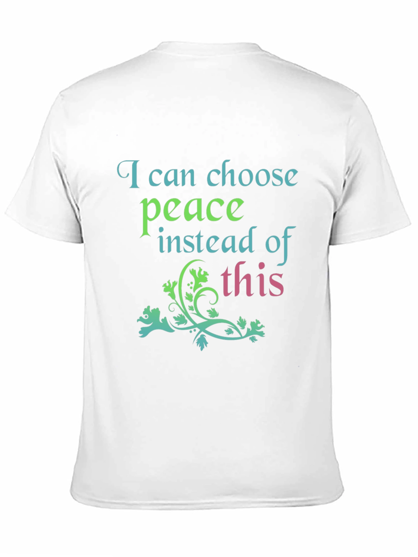 Peace Graphic Tee - Black Cotton Blend