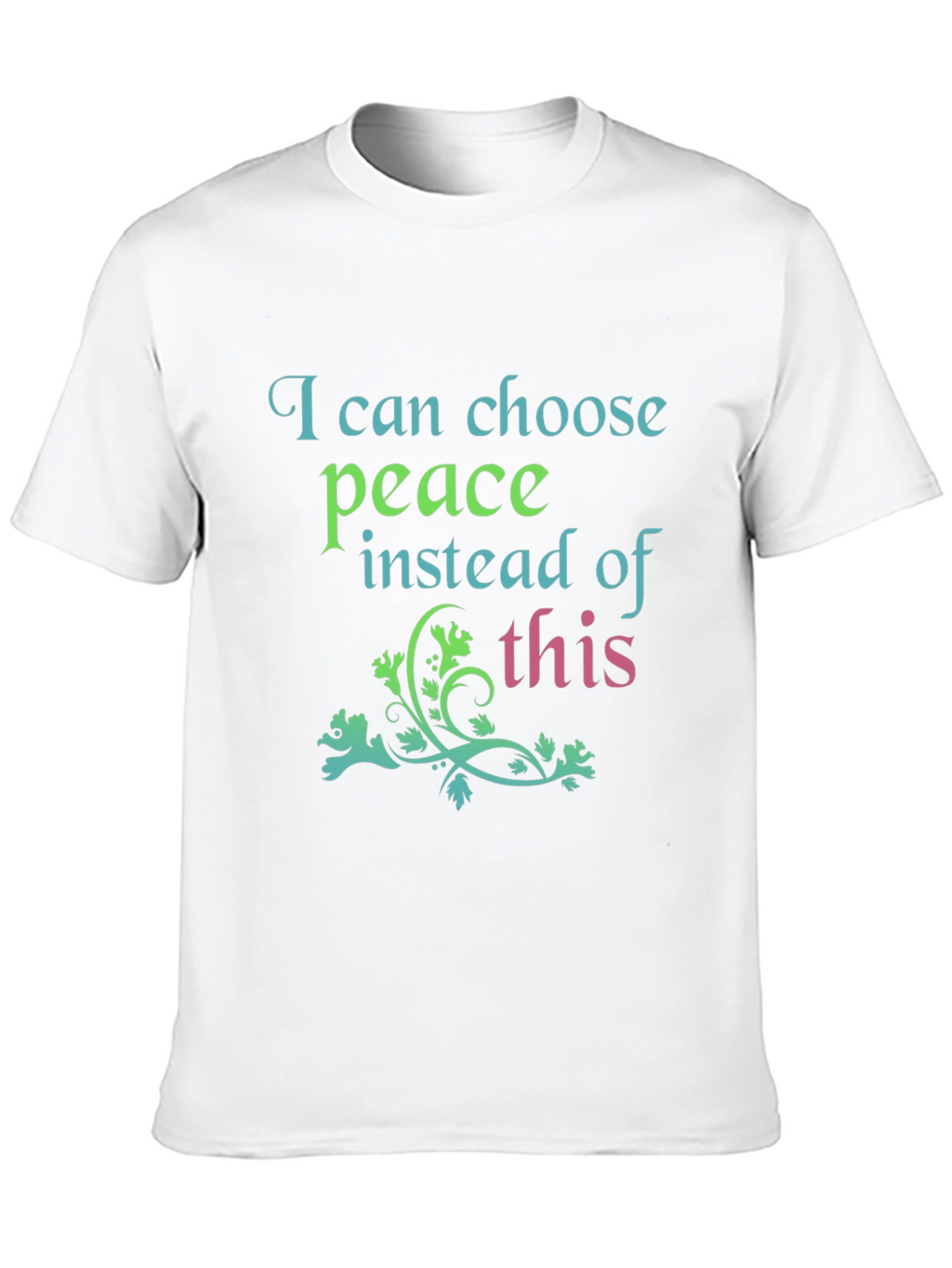 Peace Graphic Tee - Black Cotton Blend