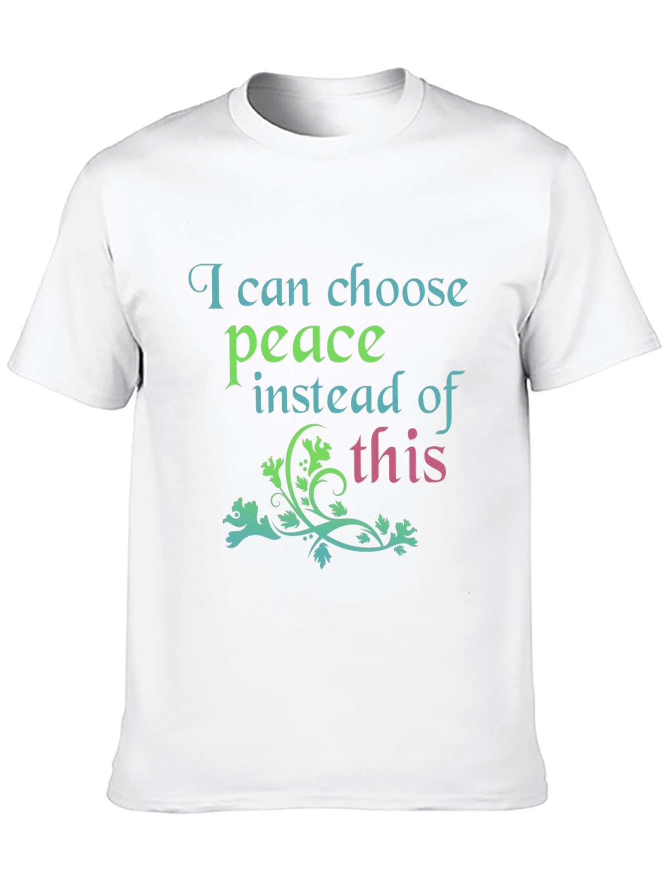 Peace Graphic Tee - Black Cotton Blend