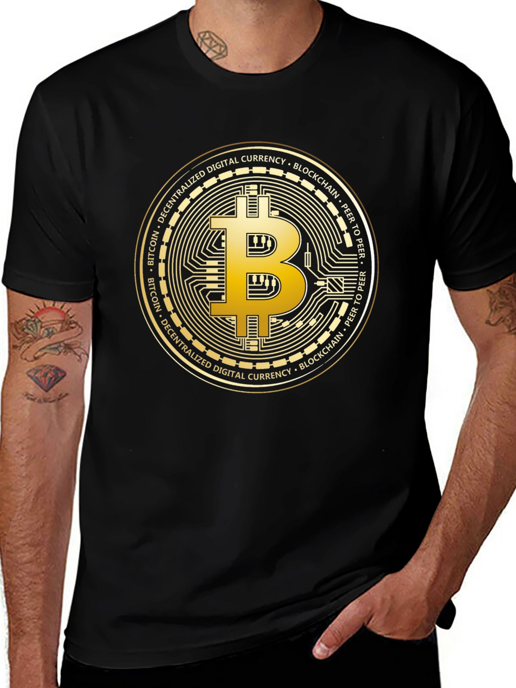 Bitcoin Crypto T-Shirt - Black