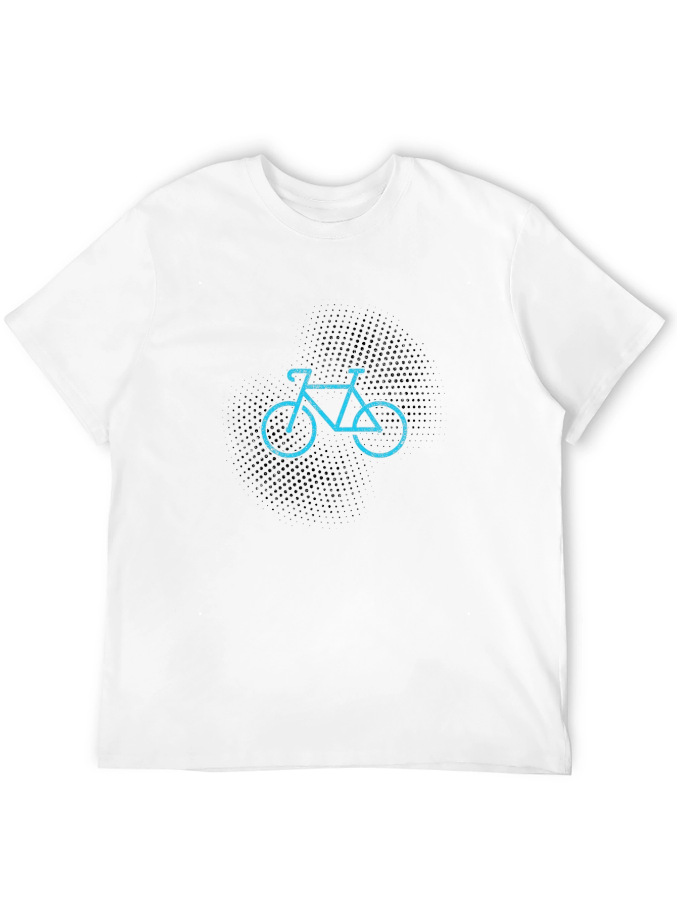 Cool Bicycle Graphic Print Mens Black T-Shirt