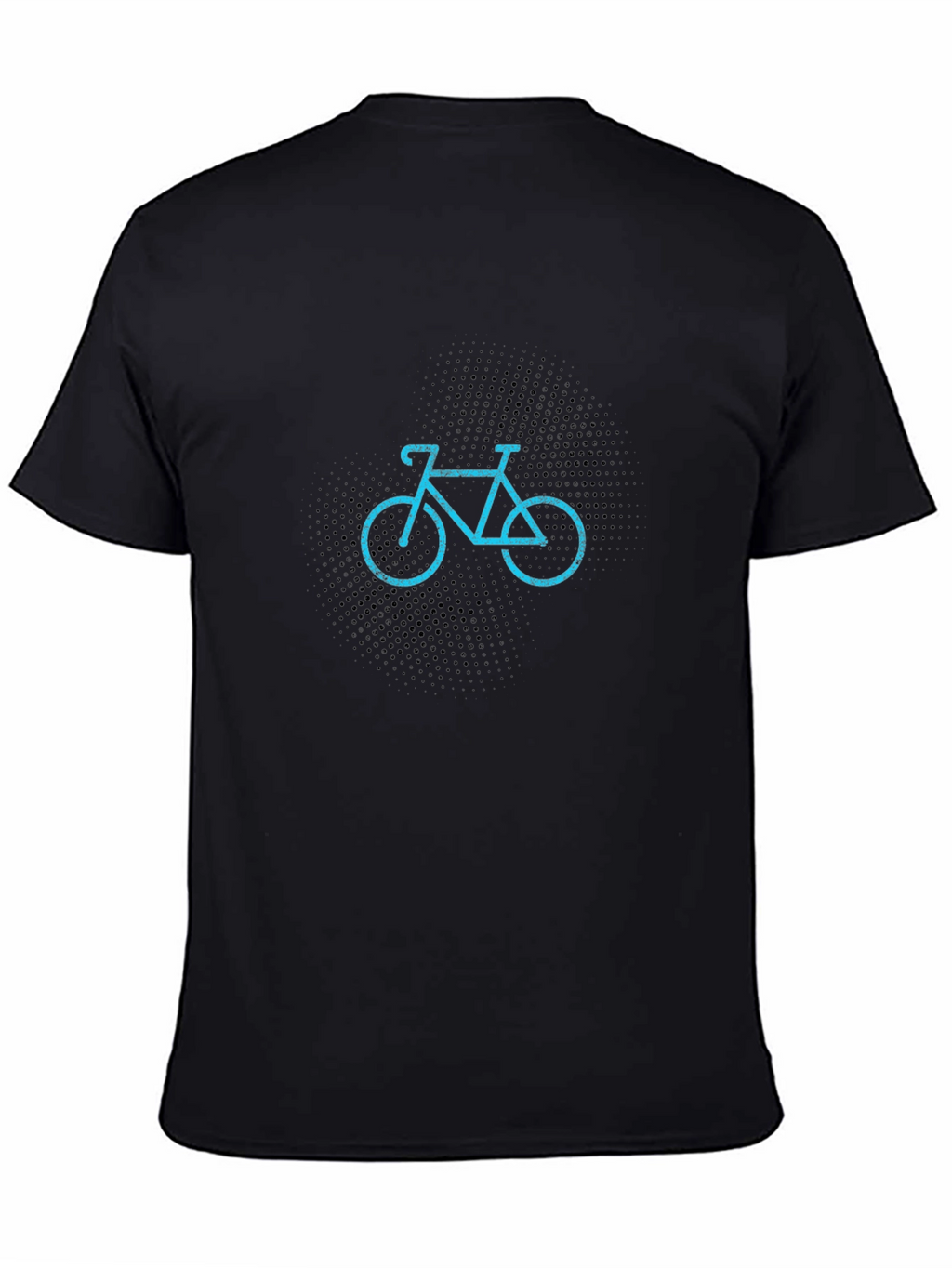 Cool Bicycle Graphic Print Mens Black T-Shirt