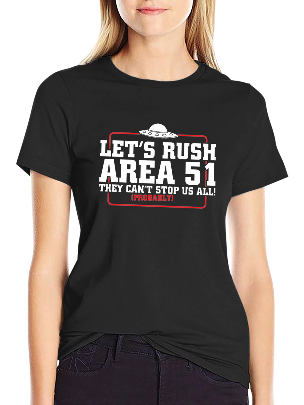 Lets Rush Area 51 Black T-Shirt