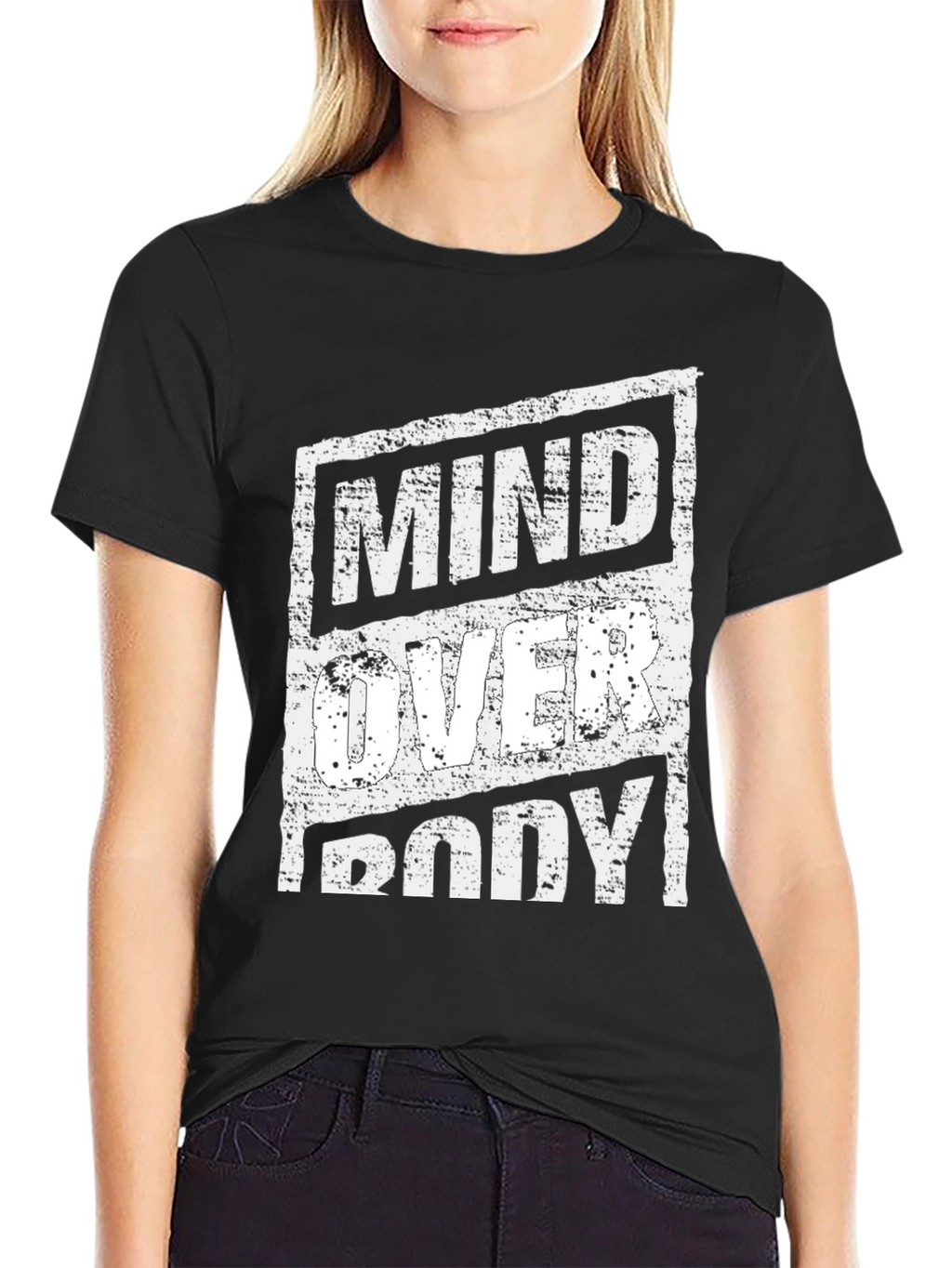 Mind Over Body Graphic Tee - Black
