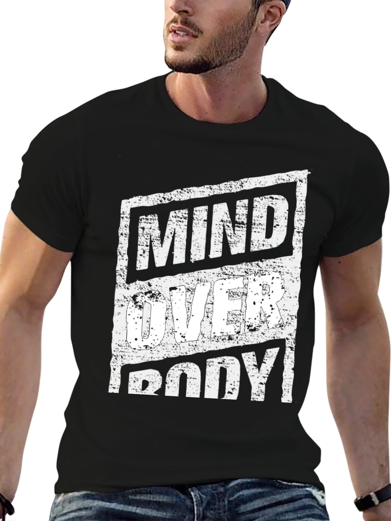 Mind Over Body Graphic Tee - Black
