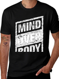 Mind Over Body Graphic Tee - Black