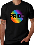 Pride Rainbow Graphic Black T-Shirt