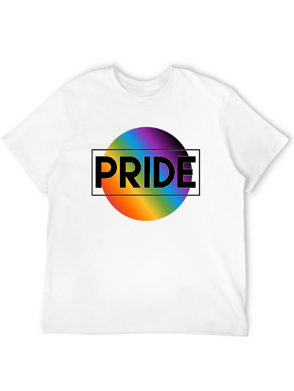 Pride Rainbow Graphic Black T-Shirt