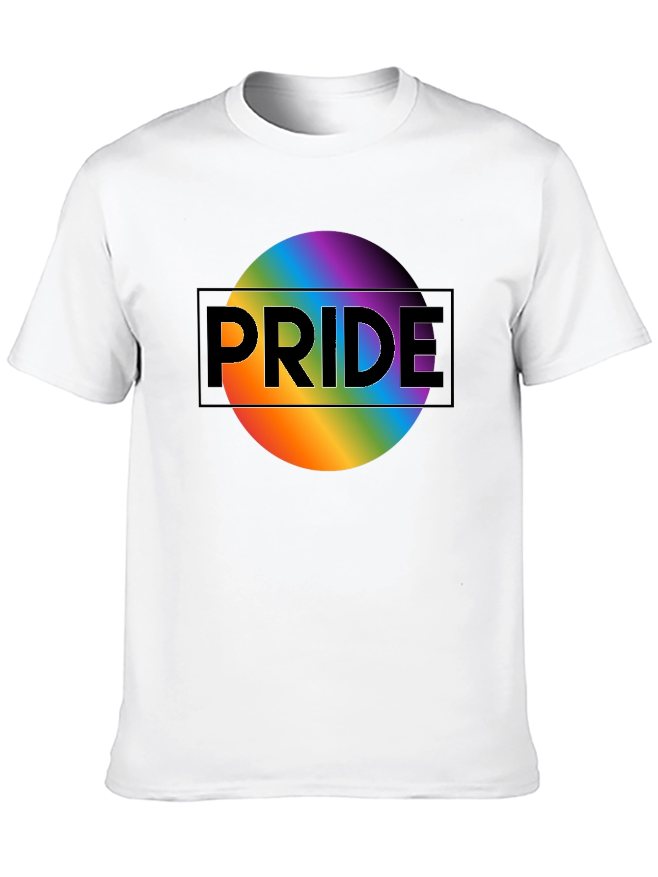 Pride Rainbow Graphic Black T-Shirt