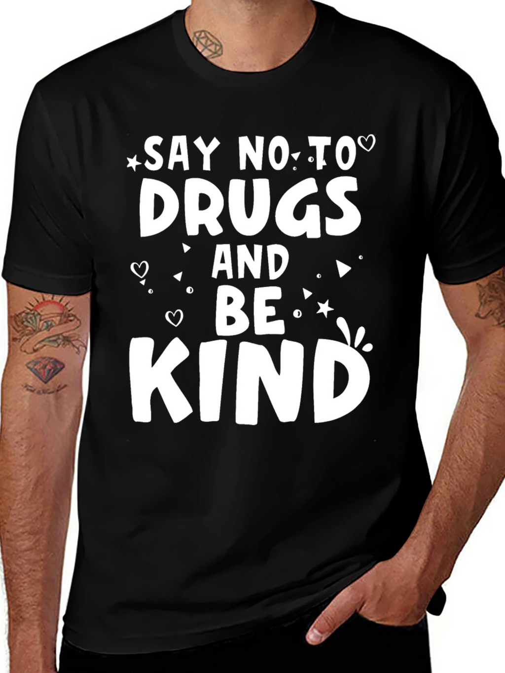 Say No to Drugs Be Kind Graphic Tee
