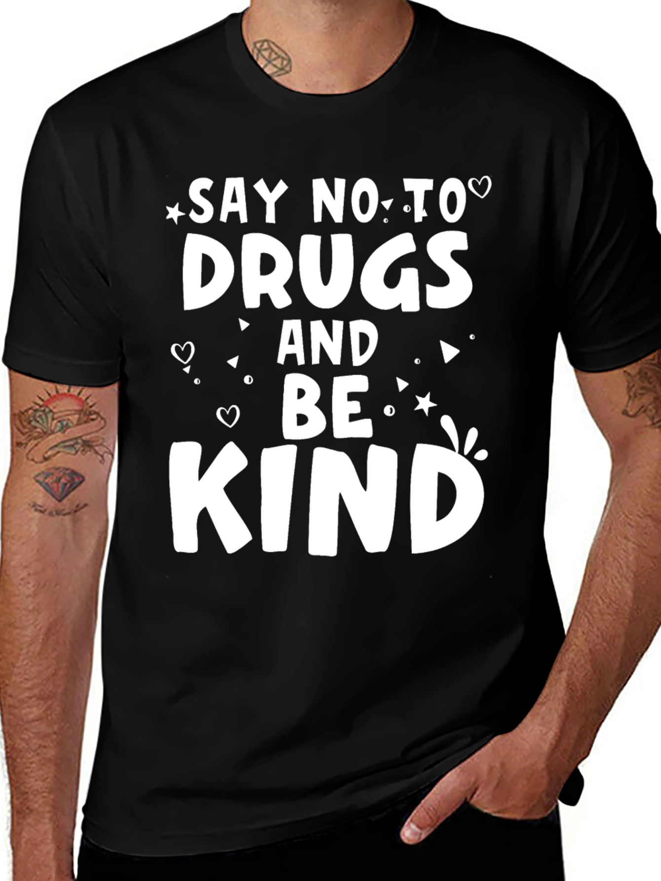 Say No to Drugs Be Kind Graphic Tee