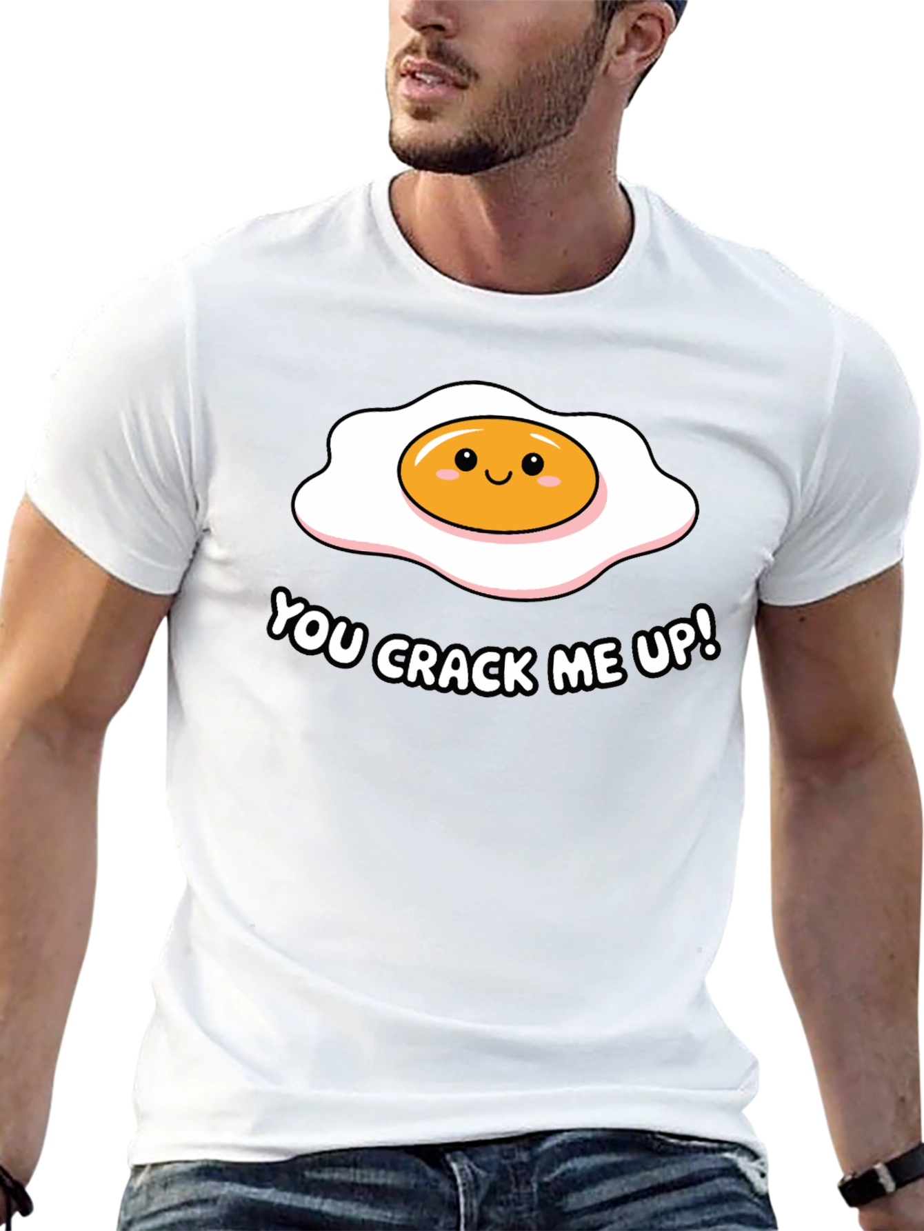 Funny You Crack Me Up Egg Pun T-Shirt