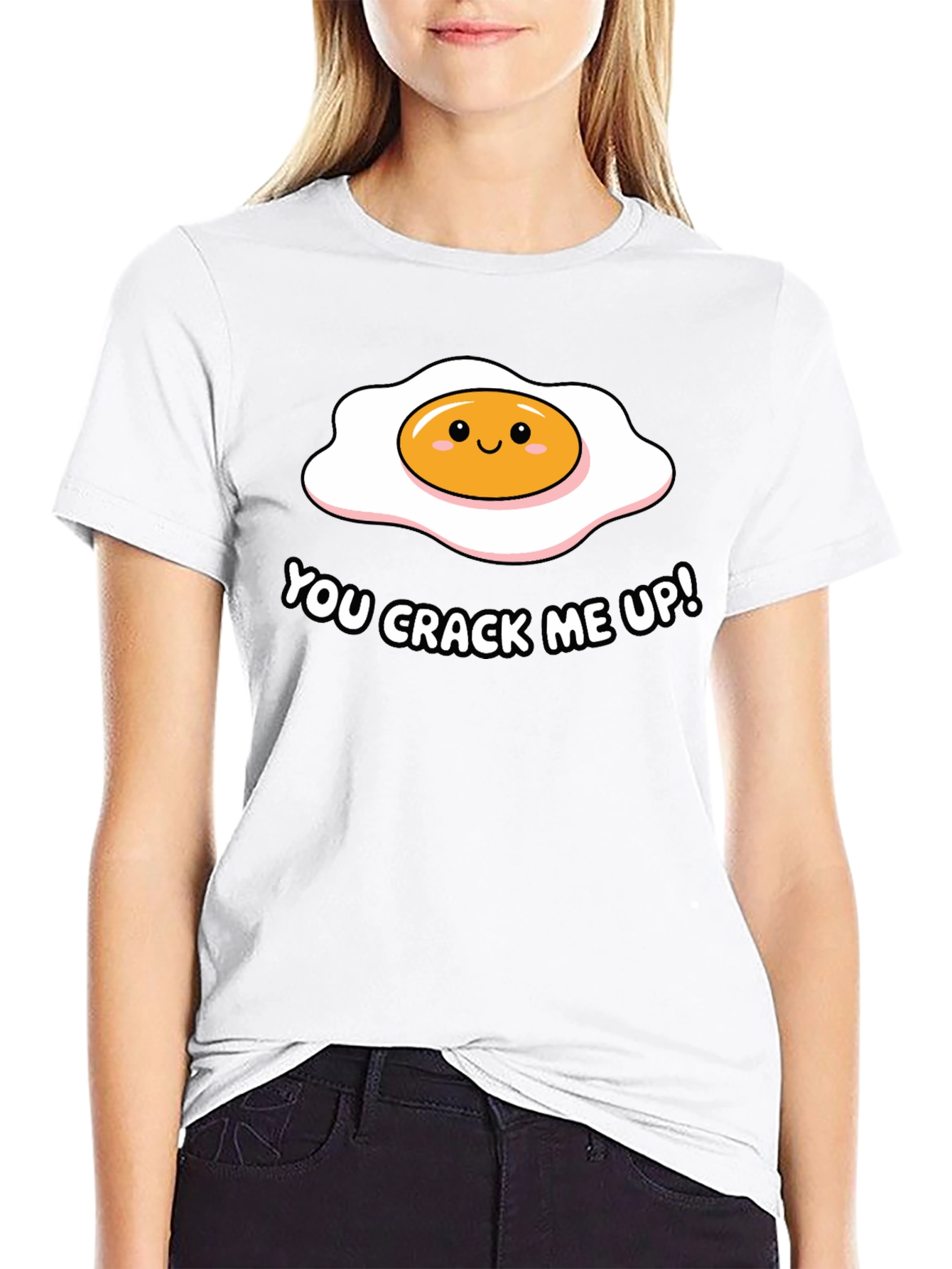 Funny You Crack Me Up Egg Pun T-Shirt