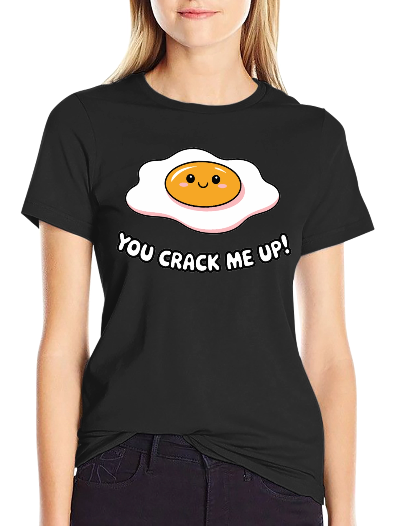Funny You Crack Me Up Egg Pun T-Shirt