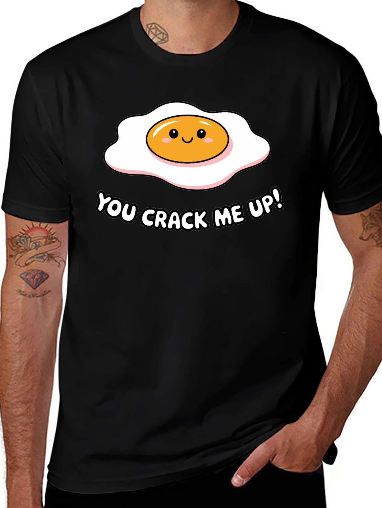 Funny You Crack Me Up Egg Pun T-Shirt