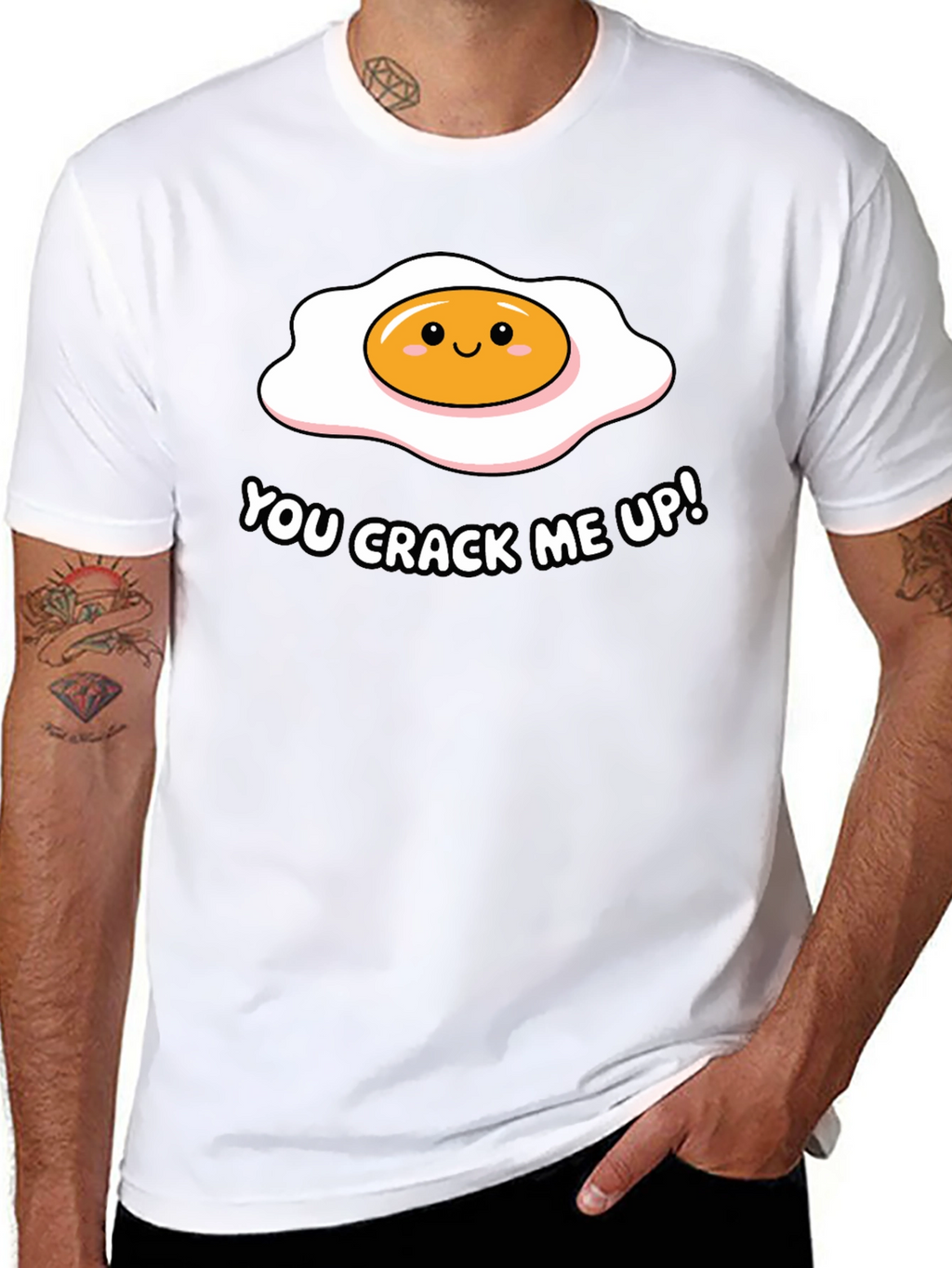 Funny You Crack Me Up Egg Pun T-Shirt