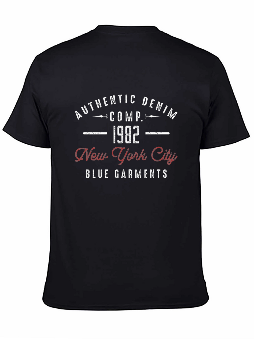 Authentic Denim 1982 New York City Garments T-Shirt